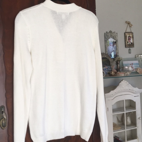 Karen Scott white sweater - Picture 3 of 3